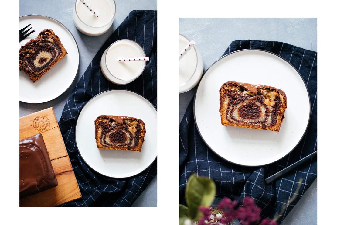 R364 Saftiger, veganer Marmorkuchen