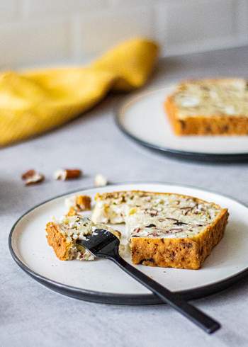 Vegan Zucchini Bread with Plant-Based Feta and Pecans