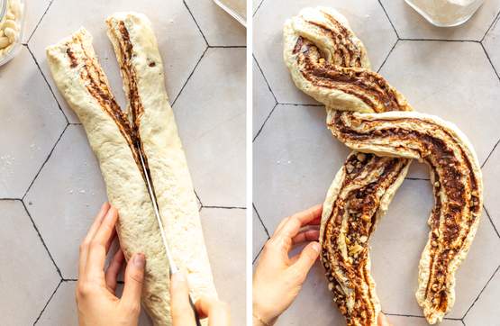 Veganer Schokoladen-Babka mit Haselnuss I Veganes Rezept - Zucker&amp;Jagdwurst