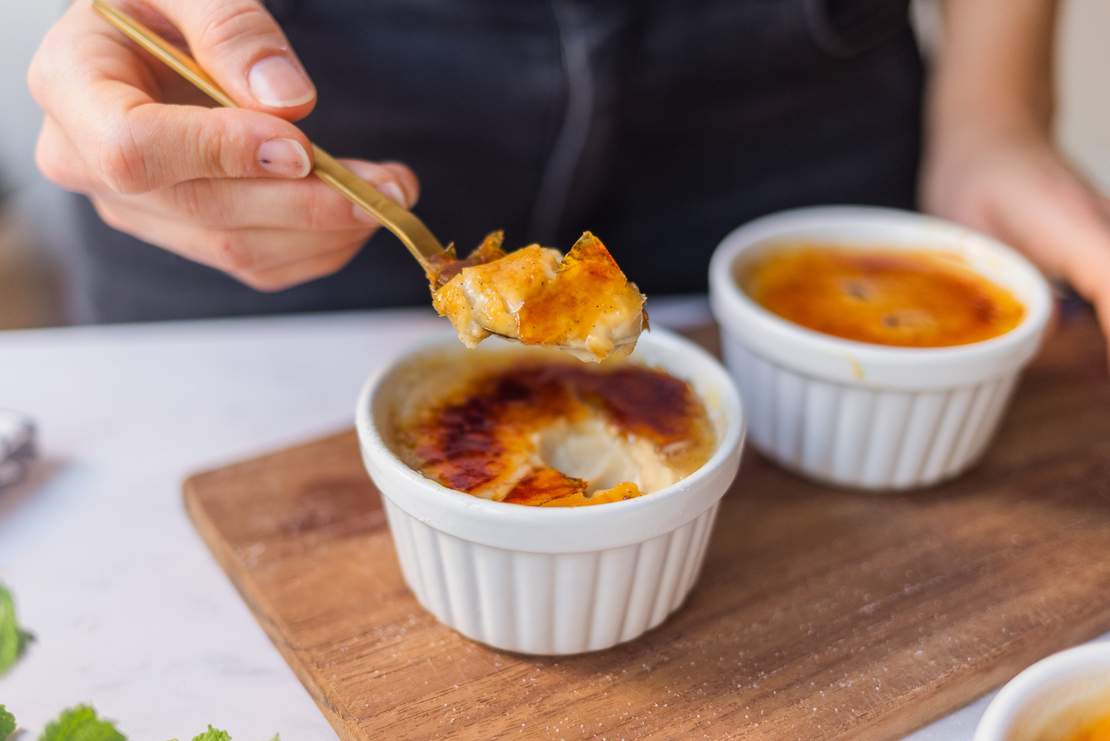 R199 French, vegan Crème Brûlée