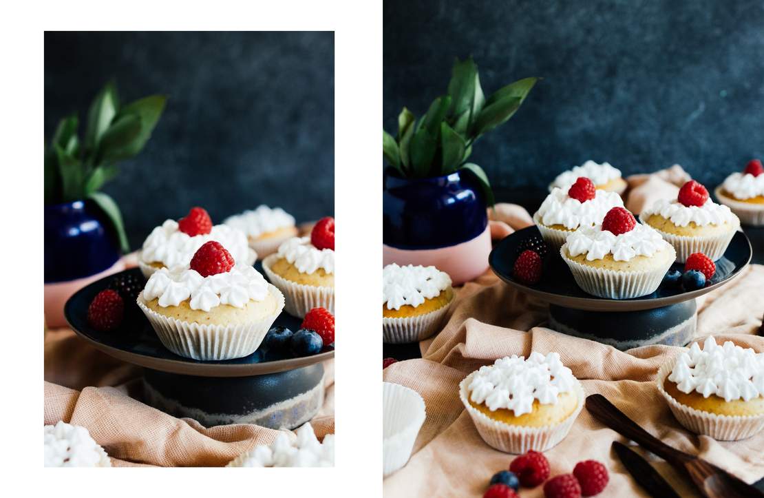 R161 Vegane, Gefüllte Himbeermuffins