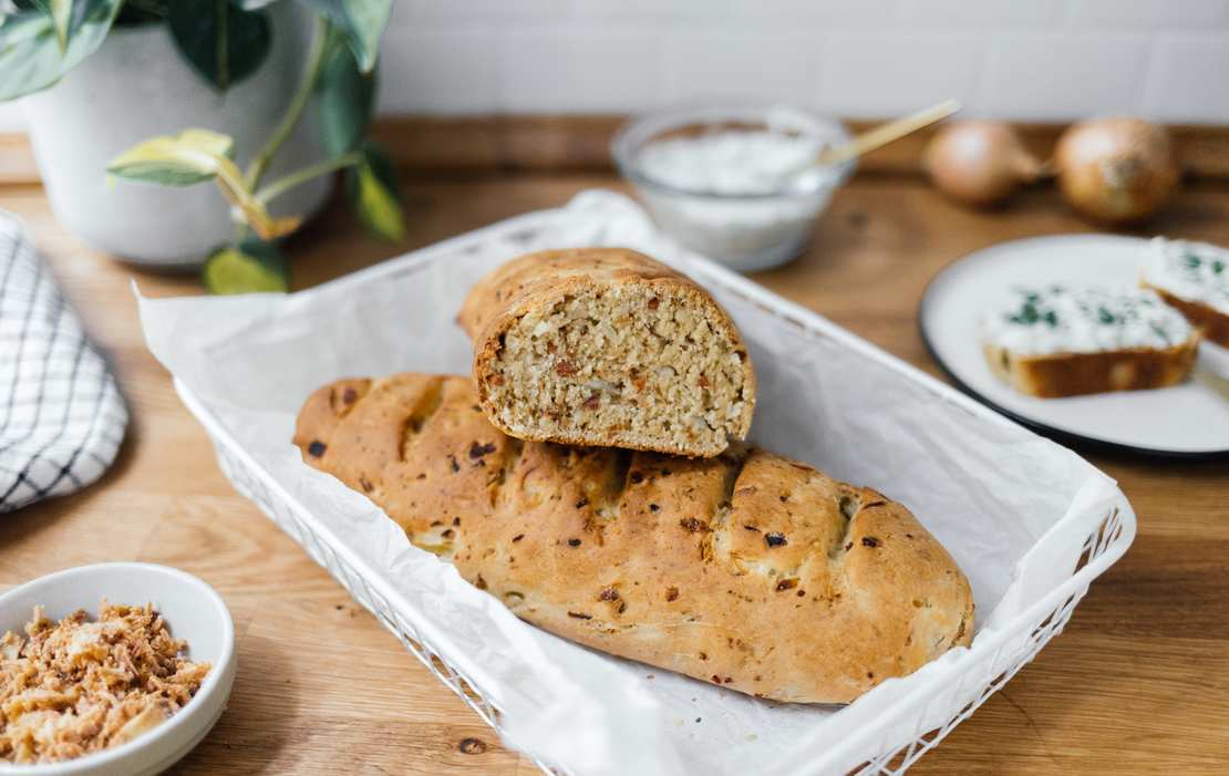 Veganes Zwiebelbrot fürs Grillen | Einfaches Rezept - Zucker&amp;Jagdwurst