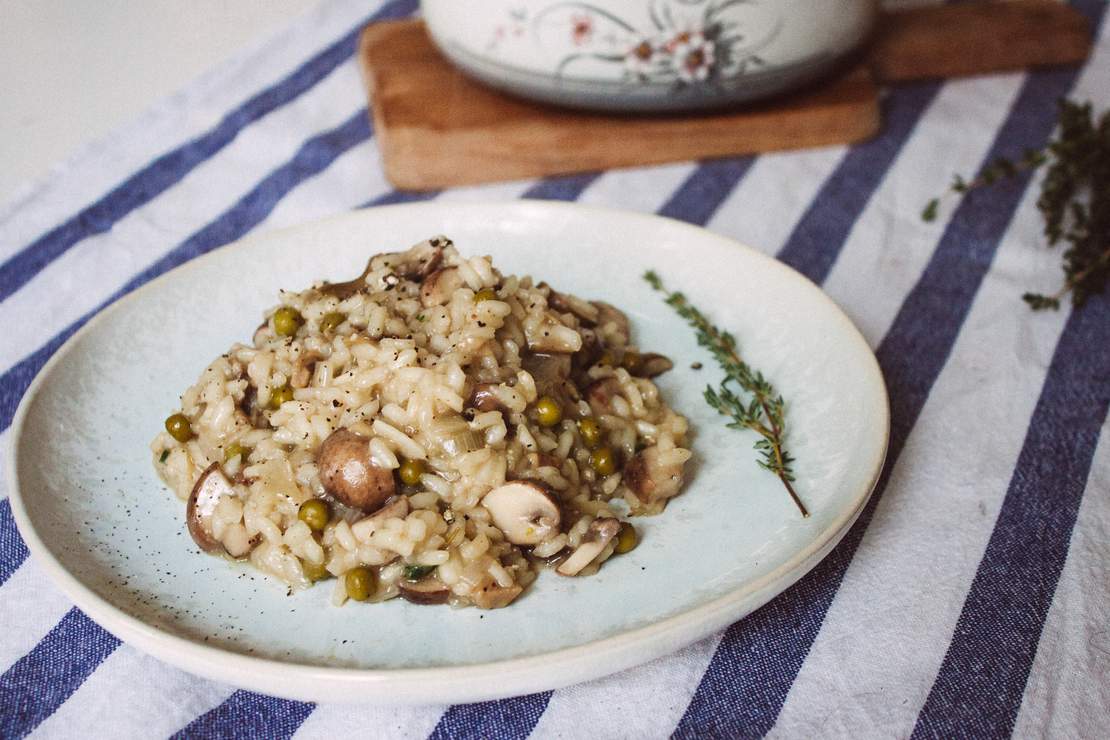 R146 Creamy vegan mushroom risotto
