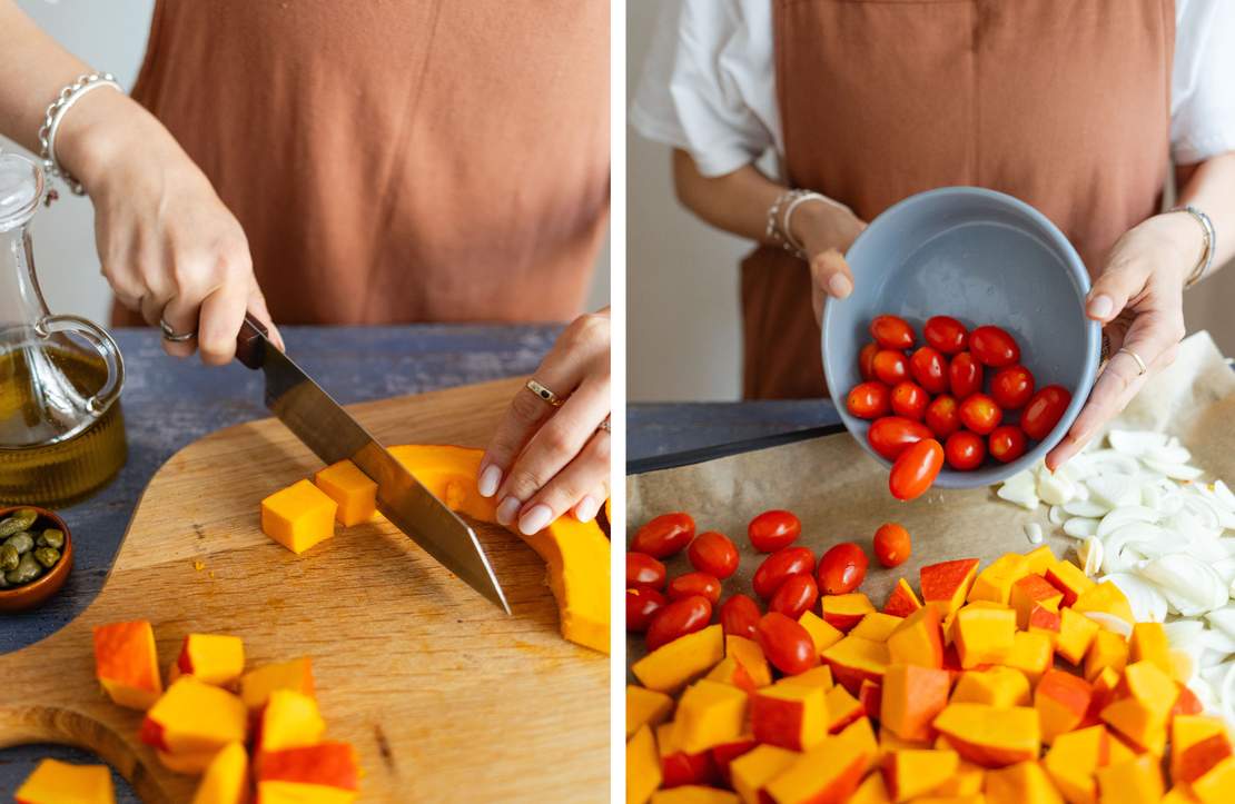 R902 Vegan Pumpkin Pasta with Tomato & Feta