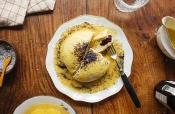 Vegane Germknödel mit Vanillesoße