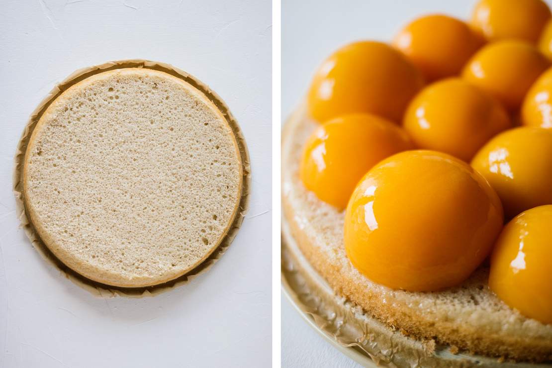 R497 Vegan Peaches & Cream Cake