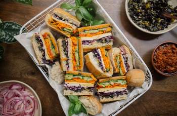 Vegan Picnic Sandwich XXL à la Muffuletta