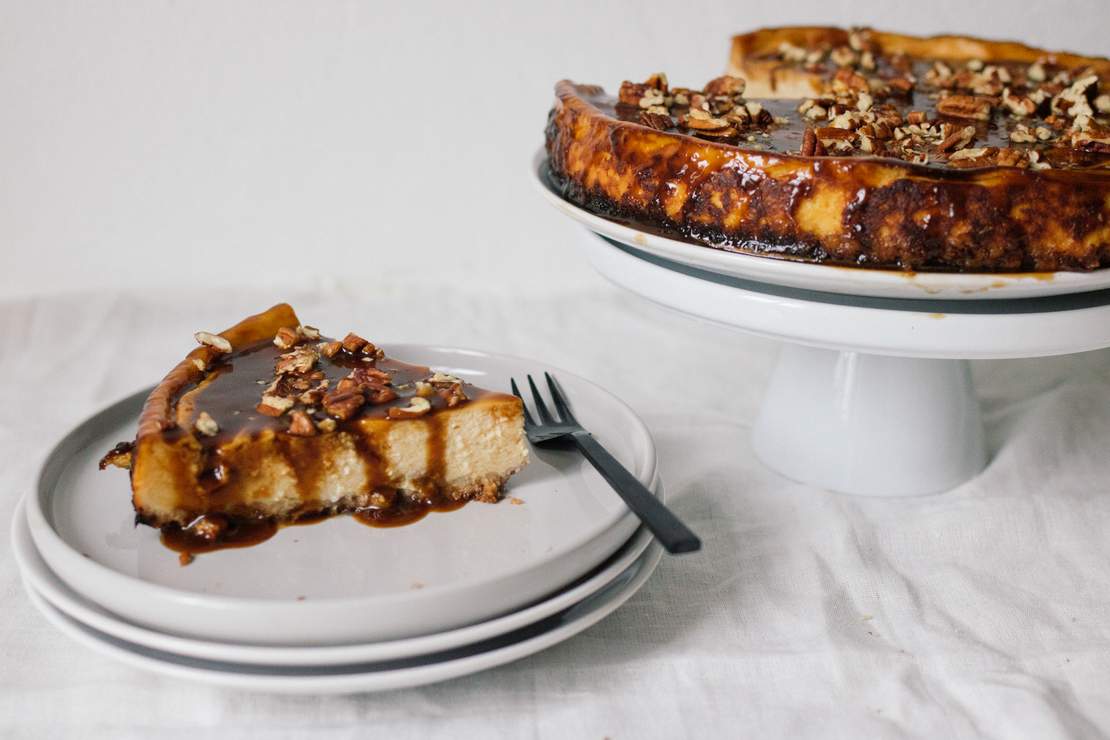 R216 Veganer Käsekuchen mit Karamell